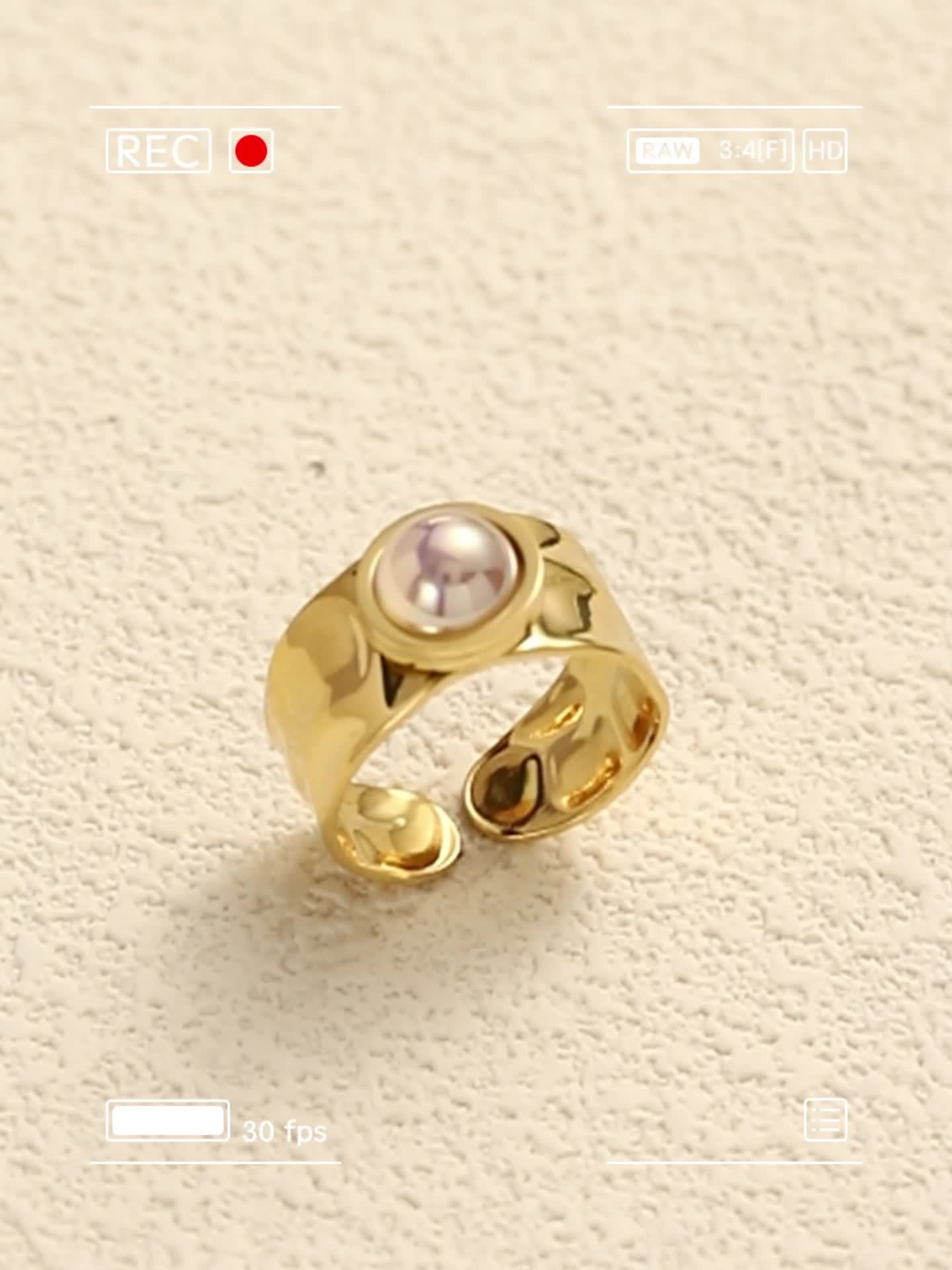 Summer Chunky Stainless Steel Ring Women Accessories